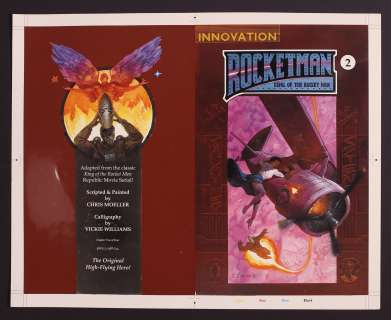 Cover Proof for Rocketman King of the Rocketmen #2 (1991) by Chris Moeller | mycomicshop.com