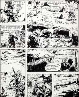 Jijé | Baden Powell, planche n°80 Ã  l’encre de Chine pu… | Banque Dessinée