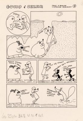 Bohdan Butenko | Gucio i Cezar, odcinek 8 (strona pierwsza) | Galeria Komiksu