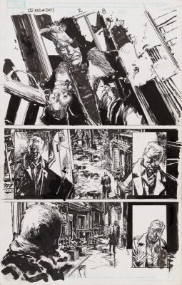 Klaus Janson | Daredevil: End of Days #2 - Page 8, Marvel Comics Penciler: Klaus Janson - Inker: Bill Sienkiwiecz, 2012 | Philippe Labaune Gallery