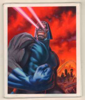 Joe Devito - Skybox dc villains trading card painted art - darkseid - 1995 signed