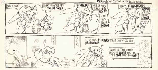 Régis Franc | 1989 - Le café de la plage | Huberty Breyne Gallery