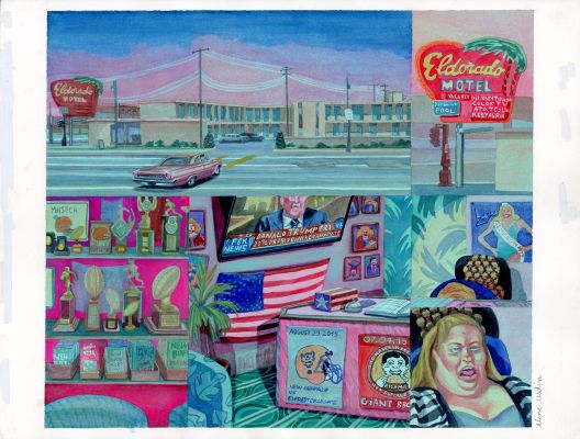 Elene Usdin | Detroit Roma – Planche originale 10 | Galerie Barbier