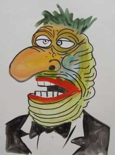 Kamagurka | Kamagurka - Originele tekening in kleur - Alternatieve cover - De rimpelclub - (1982) | Catawiki