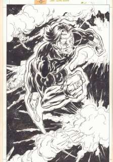 John Nadeau, Jordi Ensign - green lantern annual #8 p. 27 - kyle rayner splash - 1999 double signed