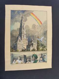 Michaud, Jean-Marie | Michaud, Jean-Marie - Planche originale couleur - Le MahÃ¢bhÃ¢rata - (2016) | Catawiki