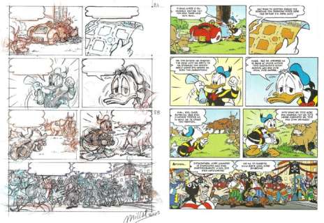 Sune Troelstrup, Millet | Donald Duck - "The Pirates are Coming" - D/D 2003-031 - page 8 - Signed Original Comic Page by Millet (2005) | Catawiki