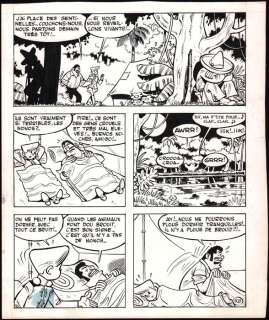 Hubinon, Victor | Hubinon, Victor - Planche originale - Les Aventures de Pistolin - Aventure au cirque - (1955) | Catawiki