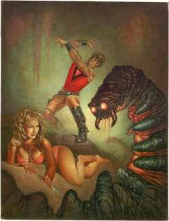 163: Boas science fiction painting original comic art | Russ Cochran