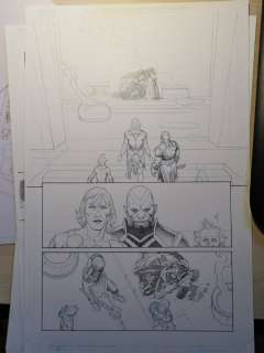 Esad Ribic - eternals #1 p. 22 - ikaris, sprite, and phastos find zuras murdered splash - 2021