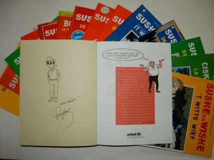 Willy Vandersteen / Paul Geerts + Studio | Suske en Wiske - Lot 2 van 15 reclame-albums - Met 15 opdrachttekeningen Paul Geerts - Broché - EO - (1975/2015) | Catawiki