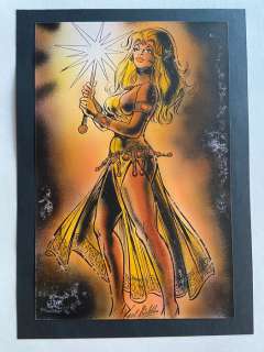 Karel Biddeloo - De Rode Ridder - Originele airbrush tekening - Mixed-Media Art - Galaxa - (Jaren ‘90)