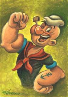 Joan Vizcarra | Popeye - Original Painting - Joan Vizcarra - Acrylic Art - Original Artwork | Catawiki