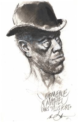 René Follet | Plus fort que la haine - Mine de plomb et gouache sur papier | Huberty Breyne Gallery