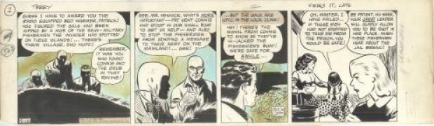 Milton Caniff | Terry and the Pirates, Daily Strip du 16 Septembre 1940 | Galerie 9ème Art