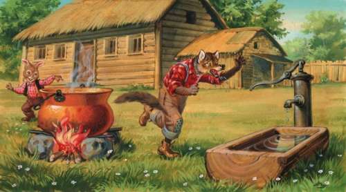 Severino Livraghi | Br’er Rabbit (Broer Konijn) - Gouache op board - Severino Livraghi - original illustr. - (1970/1975) | Catawiki