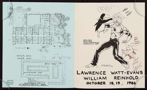 Gainesville Fall-Con 1985 Program with Dave Sim Cerebus Sketch | mycomicshop.com