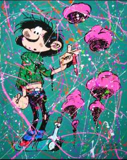 Di Matteo, Leonardo | Di Matteo, Leonardo - Peinture originale - Hommage Ã  Franquin | Catawiki