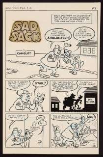 Original Art from Sad Sack Laugh Special #62 (1971) Complete 5-Page Story ’Camelot’ | mycomicshop.com