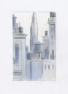 François Avril | 2022 - NYC Blue I | Huberty Breyne Gallery