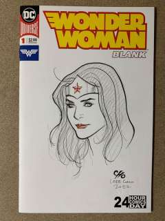 Frank Cho | Wonder Woman 1 - Head sketch Frank Cho - Agrafé - EO | Catawiki