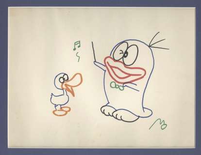 Fujiko Fujio (Hiroshi Fujimoto) Hand-Drawn Color Illustration | Mandarake (Big Web)