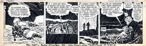 Milton Caniff | Terry et les pirates Strip original à l’encre de chine, paru | Cornette de St Cyr