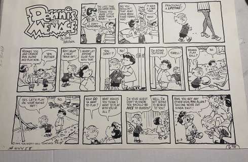 Hank Ketcham - dennis the menace sunday 8/3/69