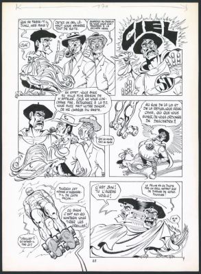 Marcel Gotlib | Planche originale n°07 pour l’histoire complète La saga du patineur d’argent en 13 pages - Tome 3 - Rhââ Lovely | Daniel Maghen