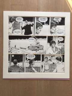 Milo Manara | Milo Manara - original page P12 "Giuseppe Bergman" with Hugo Pratt - Page volante - Exemplaire unique | Catawiki