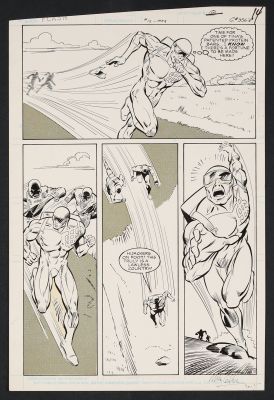 Larry Mahlstedt | Original Art from Flash #12 (1988) Page 10 Pencils by Mike Collins, Inks | mycomicshop.com