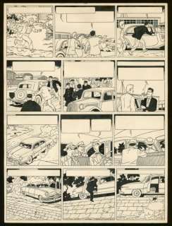 Bob De Moor - Planche originale, Tintin n°44 - Barelli