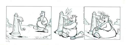 Wil Raymakers & Thijs Wilms | Boes - Originele strook uit Boes Integraal 14 - Formaat: 43 x 15 cm. | Catawiki