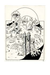 Chaland, Yves | Chaland, Yves - Estampe pigmentaire à tirage unique + certificat + NFT - Albert chassé du Paradis - (2022) | Catawiki