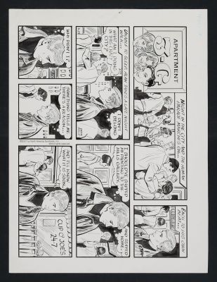 Original Art for the Apartment 3-G Comic Strip (12/14/03 & 4/29/07) by Frank Bolle | mycomicshop.com