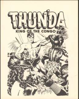 Frazetta - THUNDA KING OF THE CONGO, Cover Print (undated) | Russ Cochran