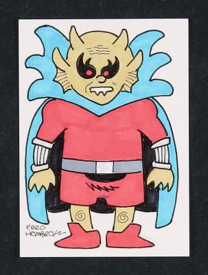 Fred Hembeck | Demon Sketch Card by Fred Hembeck | mycomicshop.com