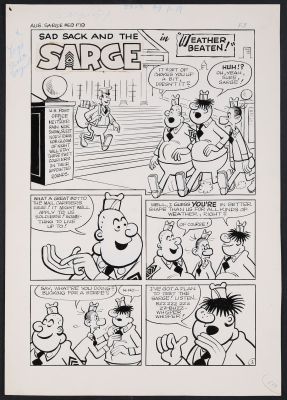 Original Art from Sad Sack and the Sarge #69 (1968) Complete Story ’Weather Beaten!’ | mycomicshop.com