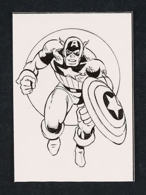 Greg Murray | Captain America Sketch Card | mycomicshop.com (Buy It Now)