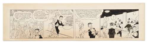 Chic Young Hand-Drawn ’’Blondie’’ Comic Strip From 1931 -- Blondie & Dagwood Reunite in This Beautifully Illustrated Strip | Nate Sanders