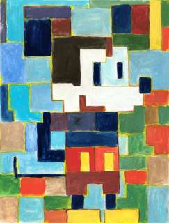 Tony Fernandez, Disney Artist | Mickey Mouse Inspired By Paul Klee’s "Room Architectures On Cold-Warm" (1915) - Original Painting - 50 x 35 cm - Tony Fernandez Signed - Acrylic Art - Original Artwork | Catawiki