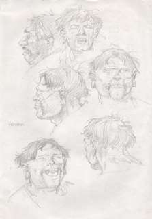 Hermann | Les Tours de Bois-Maury, études de personnages Ã … | Millon