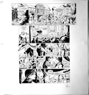 Alexe  (1977) | ALEXE Planche originale de la page 28 de l’album "La Geste des Chevali | Estim Nation