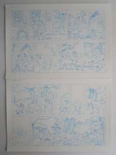 Stallaert, Dirk / Studio Vandersteen | Stallaert, Dirk / Studio Vandersteen - Originele pagina in blauw potlood (p.2) - Suske en Wiske - De beestige brug - (2014) | Catawiki