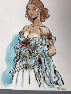 Meynet, Félix | Meynet, Félix - Dessin original couleur - Sauvage | Catawiki