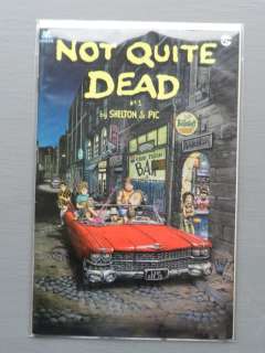 Gilbert Shelton | Varia - Underground comic: Not Quite Dead # 1 with drawing and signature by Gilbert Shelton - Broché - EO - (1993/1993) | Catawiki