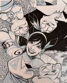 Keramidas, Nicolas | Keramidas, Nicolas - Dessin original - Couverture - Luuna T7 - La Source du temps - (2015) | Catawiki