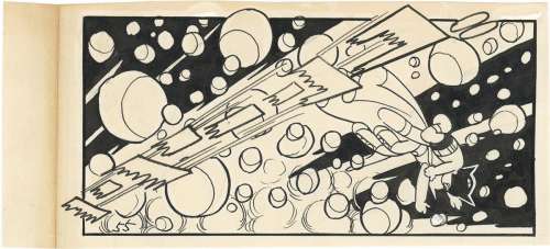 Osamu Tezuka Hand-drawn Frame manuscript "Astro Boy (Tetsuwan Atom)" | Mandarake (Big Web)