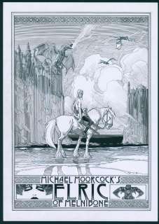 Olivier Vatine | Illustration originale, hommage Ã  Elric Le Nécromancien | Daniel Maghen