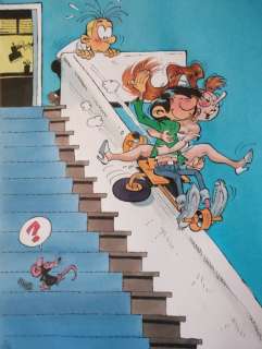 Gürsel, Gürçan | Gürsel, Gürçan - Dessin original couleur - Hommage à Franquin | Catawiki